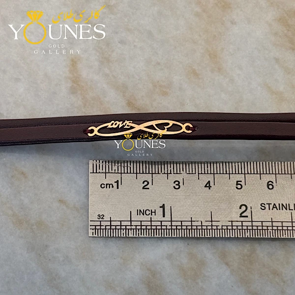 دستبند طلا چرم بینهایت L117